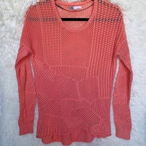 Volcom Coral Geometric Open-Knit Sweater Women’s S